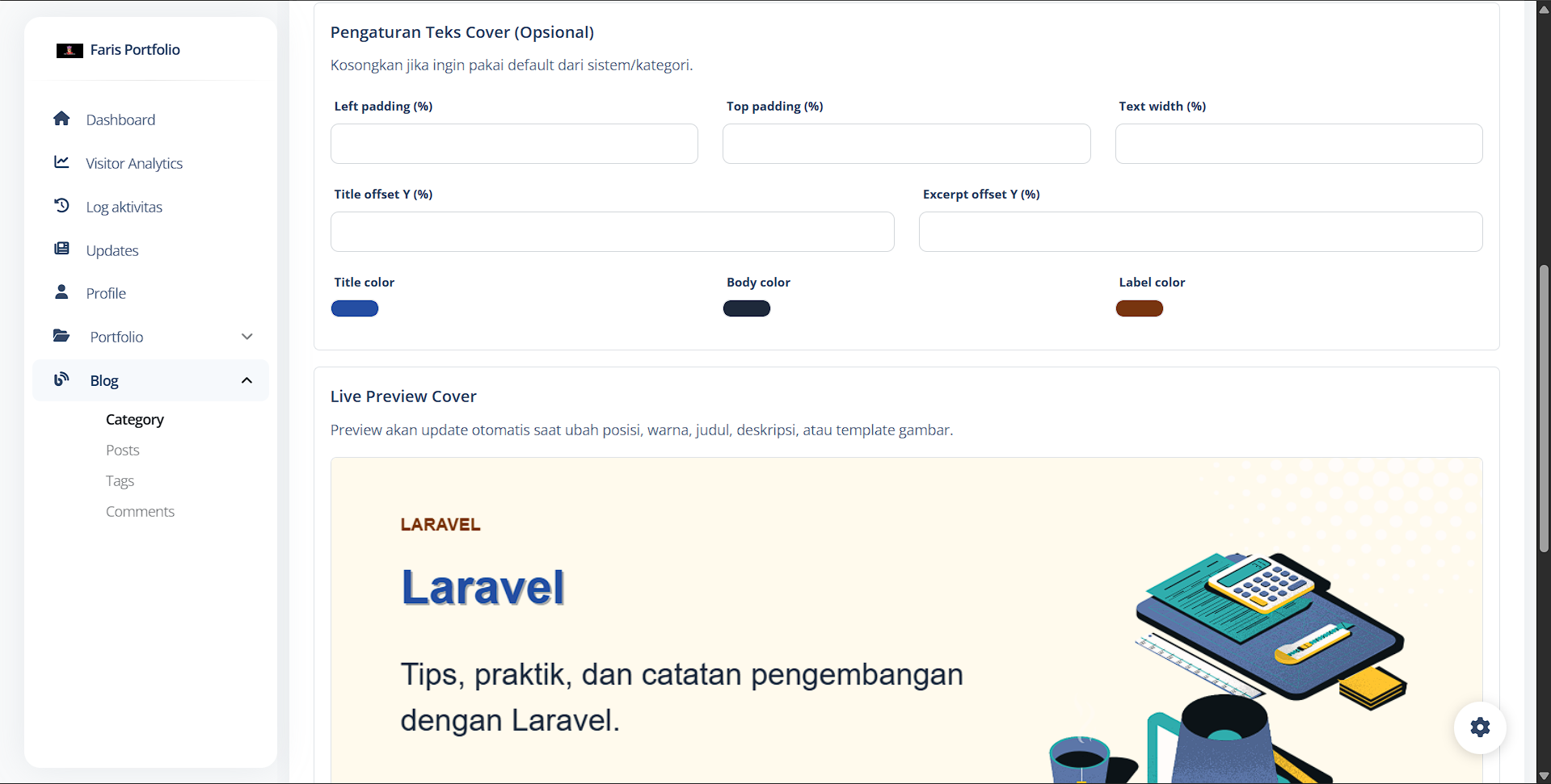 Pembuatan Generate gambar pada template gambar per kategori